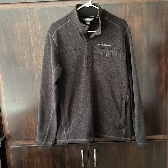 Eddie Bauer Snap Neck Sweater Size Medium - Picture 1 of 4